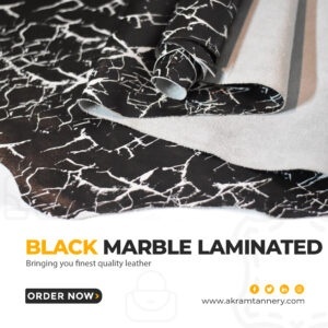 Black Marble Leather